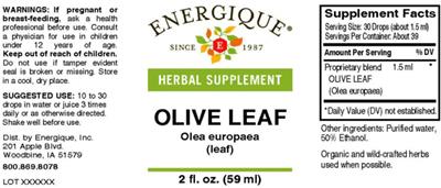 Olive Leaf label