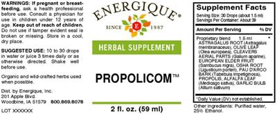 Propolicom label
