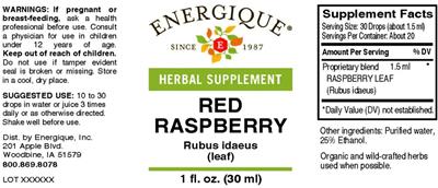 Red Raspberry label