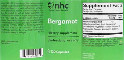 Bergamot label