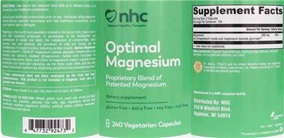 Optimal Magnesium label