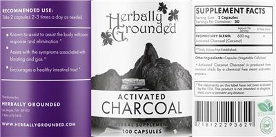 Activated Charcoal label