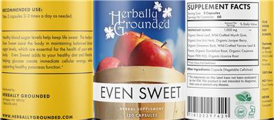 Even Sweet label