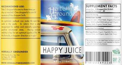 Happy Juice label