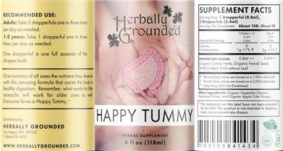 Happy Tummy label