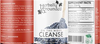 On The Move Cleanse label