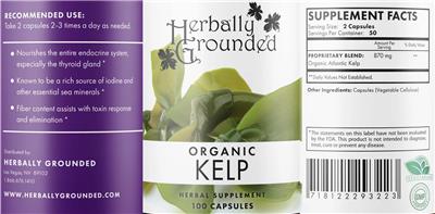 Organic Kelp label