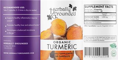 Organic Turmeric label