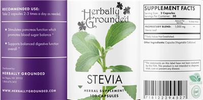 Stevia label
