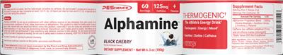 Alphamine Black Cherry label