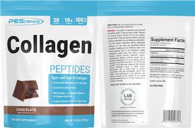 Collagen Peptides Chocolate label