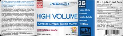 High Volume Guava Pineapple Punch label