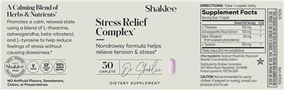 Stress Relief Complex label