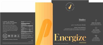 Energize Natural Lemon label