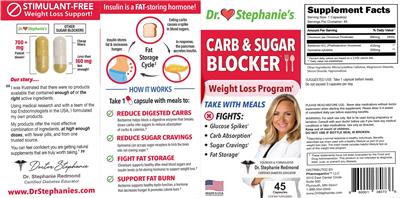 Carb & Sugar Blocker label