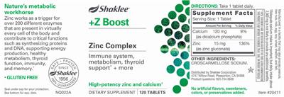 +Z Boost Zinc Complex label