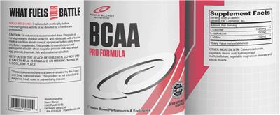 BCAA Pro Formula label