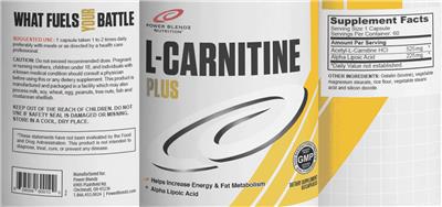 L-Carnitine Plus label
