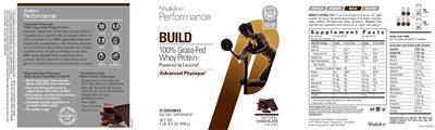 Build Natural Chocolate Flavored label