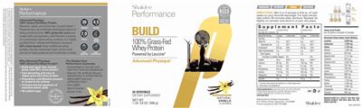 Build Natural Vanilla Flavored label