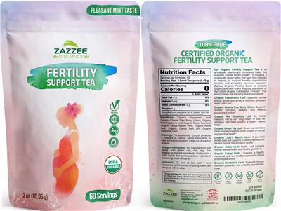 Fertility Support Tea label