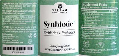 Synbiotic label