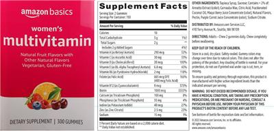 Women's Multivitamin label