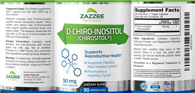 D-Chiro-Inositol 50 mg label