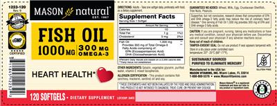 Fish Oil 1000 mg label