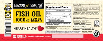 Fish Oil 1000 mg label