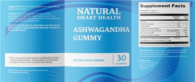 Ashwagandha Gummy label
