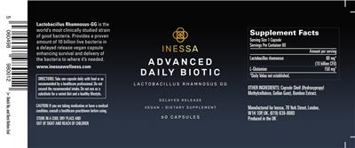 Advanced Daily Biotic label