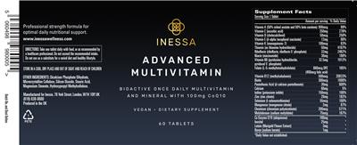 Advanced Multivitamin label