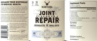 Joint Strength & Repair label