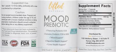 Mood Prebiotic label