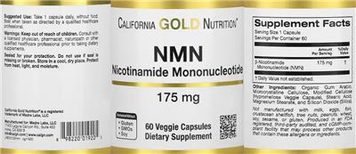 NMN 175 mg label