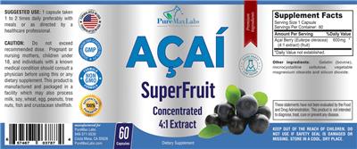Acai label