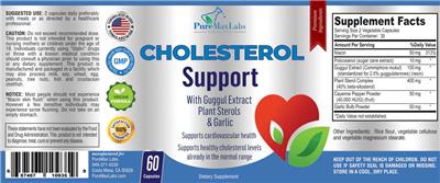 Cholesterol Support label