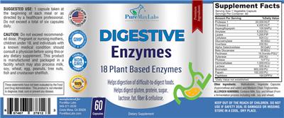 Digestive Enzymes label