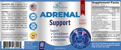 Adrenal Support label