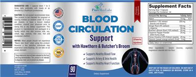 Blood Circulation Support label