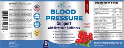 Blood Pressure Support label