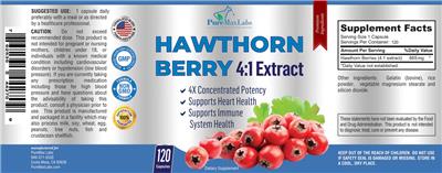 Hawthorn Berry 4:1 Extract label