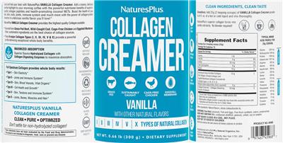 Collagen Creamer Vanilla label
