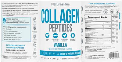 Collagen Peptides Vanilla label