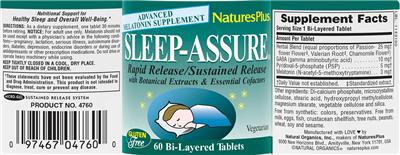 Sleep-Assure label