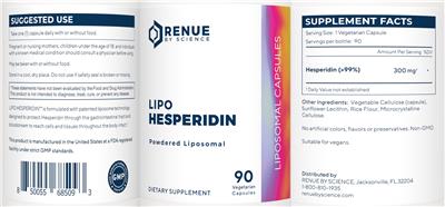 Lipo Hesperidin label