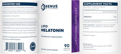 Lipo Melatonin label