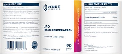 Lipo Trans-Resveratrol label