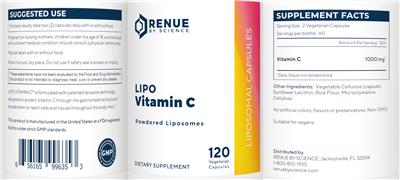 Lipo Vitamin C label